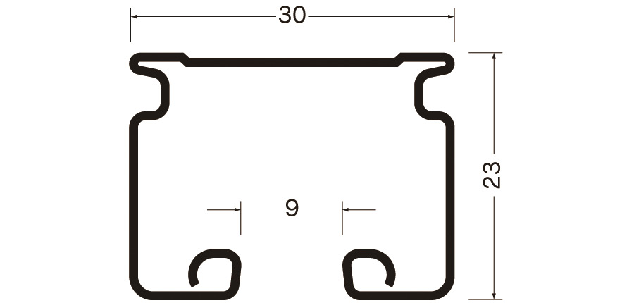 D30スチールレールの図面