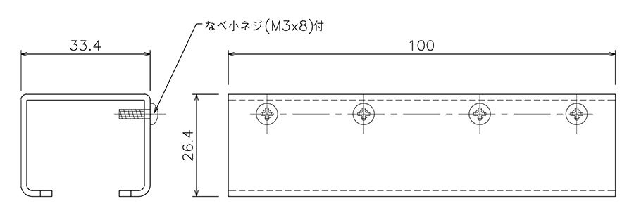 D30ステン継カバーの図面