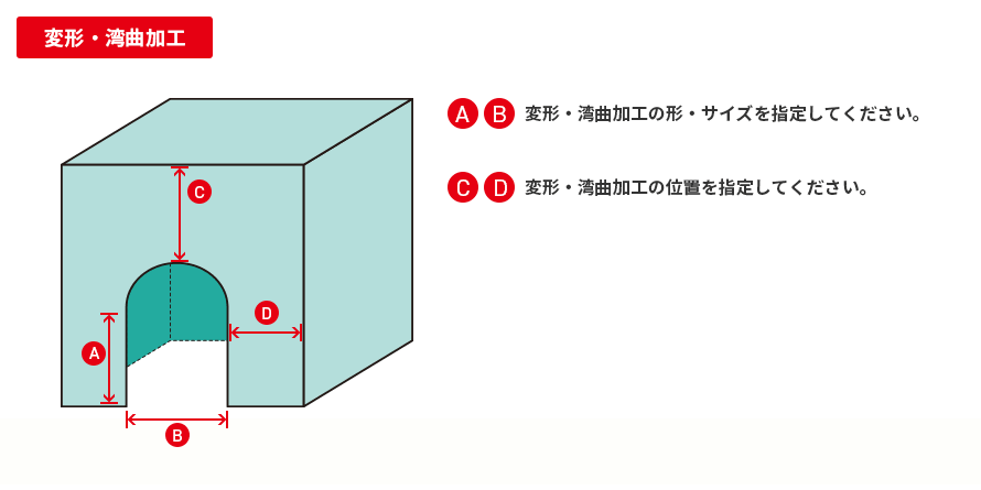 変形・湾曲加工