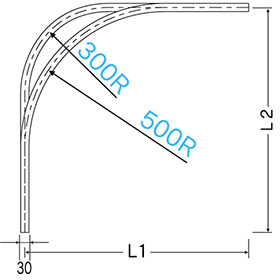 D30スチールカーブレール
