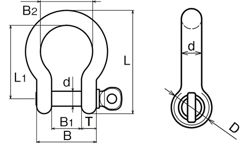 オタフクシャックル図面