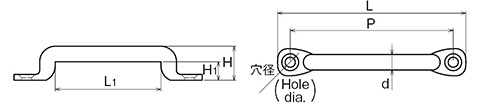 アイストラップL型図面