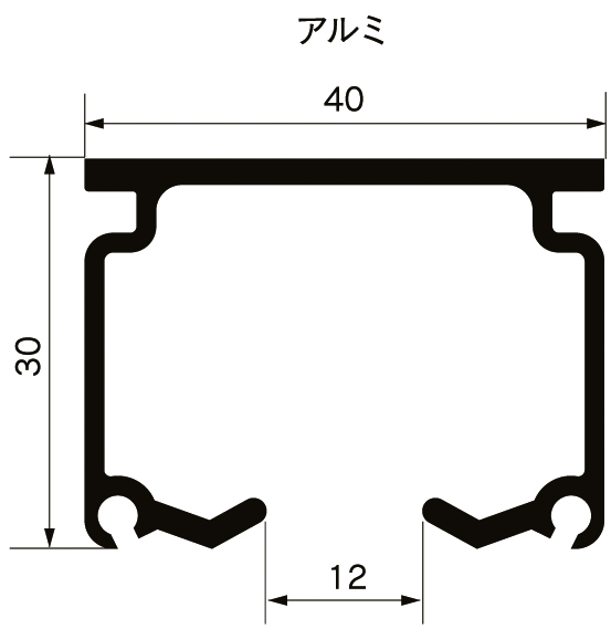 カスタムレールの図面