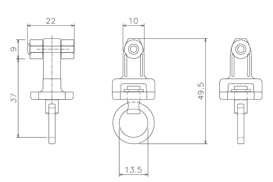 D40後付ランナーの図面