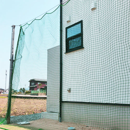 富山県黒部市のバッティングネット(硬式野球)の施工・製作事例