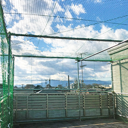 神奈川県大和市の落下防止・防球ネットの施工・製作事例