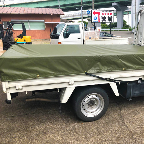 愛知県一宮市の荷台カバーの施工・製作事例