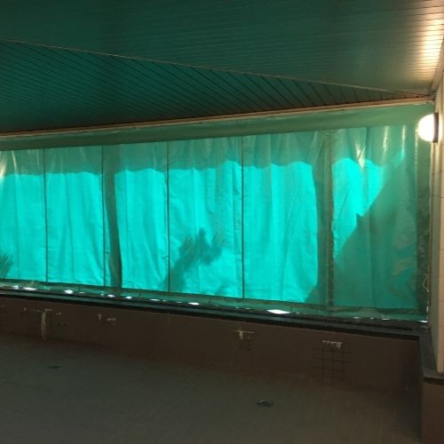千葉県千葉市のビニールカーテン(宿舎)の施工・製作事例