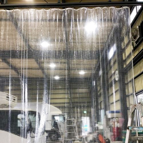 千葉県印西市の糸入りビニールカーテン(作業場)の施工・製作事例