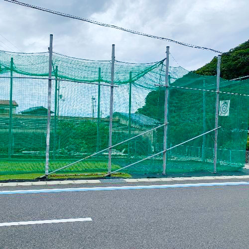 愛媛県西予市のゴルフネットの施工・製作事例