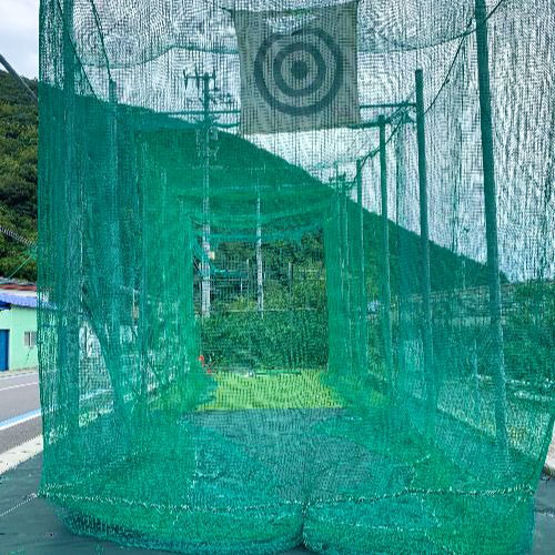 愛媛県西予市のゴルフネットの施工・製作事例