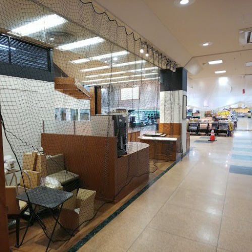 福井県福井市の防炎機能付き防犯ネットの施工・製作事例