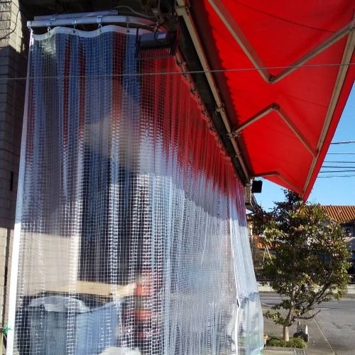 栃木県宇都宮市の糸入りカーテン(車庫)の施工・製作事例
