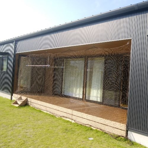 佐賀県鳥栖市|製作事例|防球ネット(個人宅デッキ)の施工・製作事例