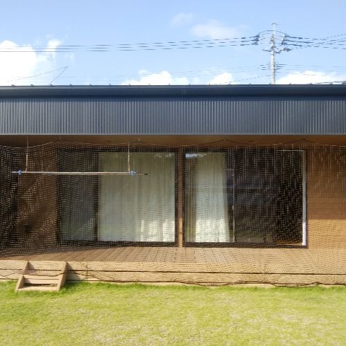 佐賀県鳥栖市|製作事例|防球ネット(個人宅デッキ)の施工・製作事例