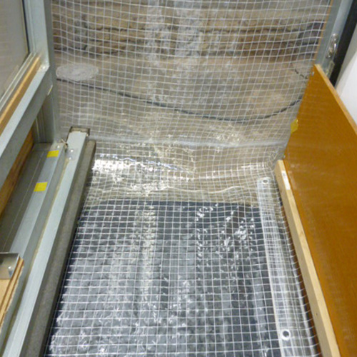 愛知県愛西市の耐候糸入り透明ビニールの施工・製作事例