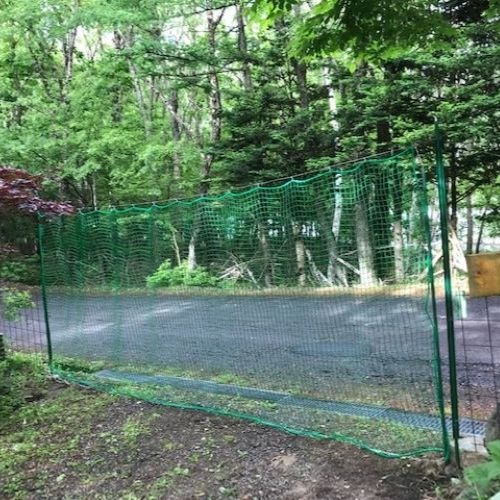 東京都日野市の獣害防止ネット(敷地出入り口)の施工・製作事例