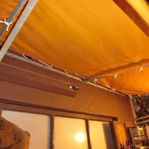 福岡県北九州市の軒先テントの施工・製作事例