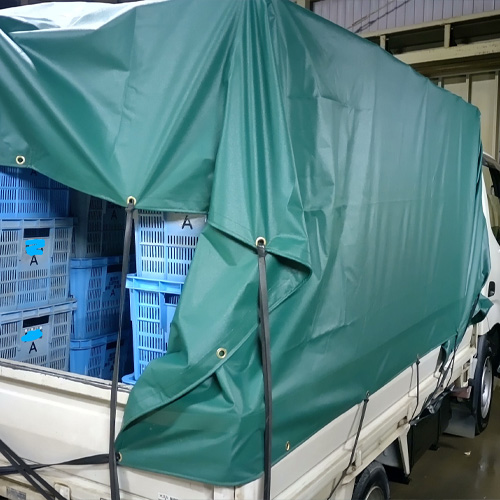 愛知県安城市のエアスカイ製トラックシートの施工・製作事例