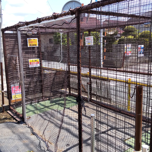 千葉県千葉市の飛散防止用ネットの施工・製作事例