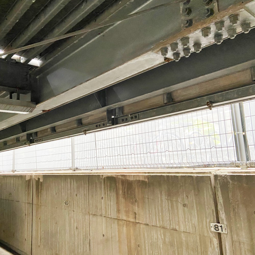 神奈川県横浜市の防砂ネットの施工・製作事例