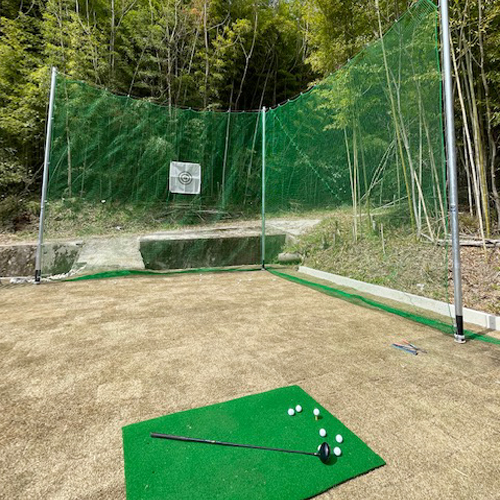 香川県三豊市のゴルフ練習用・防球ネットの施工・製作事例