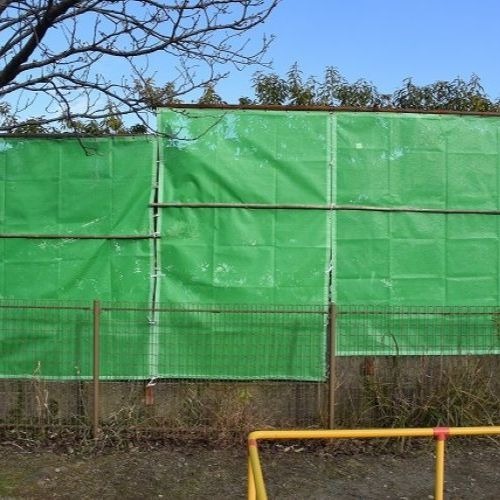 新潟県糸魚川市の防風メッシュネットの施工・製作事例