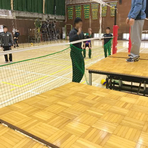 茨城県つくば市のバレーボール用ネットの施工・製作事例