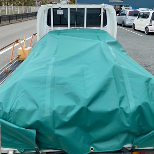 大阪府大阪市の軽量トラックシート(エアスカイ) の施工・製作事例