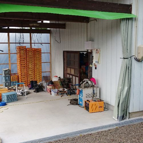 福島県郡山市の作業場用ビニールカーテン(バリアス)の施工・製作事例