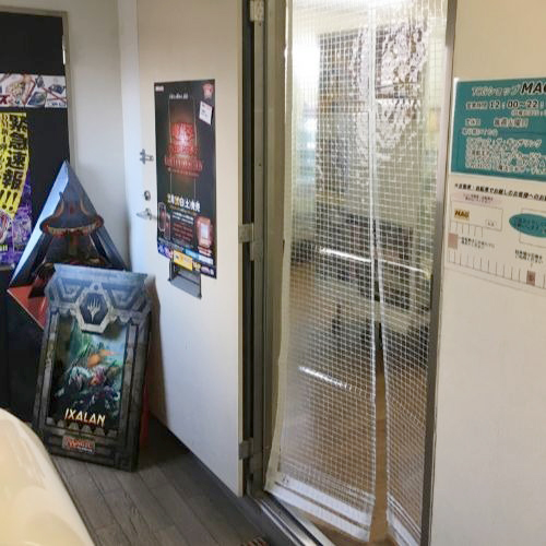 長野県長野市の小売店用・間仕切りビニールカーテンの施工・製作事例