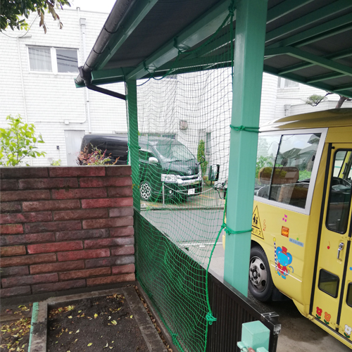 神奈川県大和市の飛散防止ネットの施工・製作事例