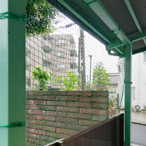 神奈川県大和市の飛散防止ネットの施工・製作事例