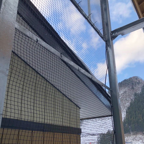 山形県最上郡の防雪ネットの施工・製作事例