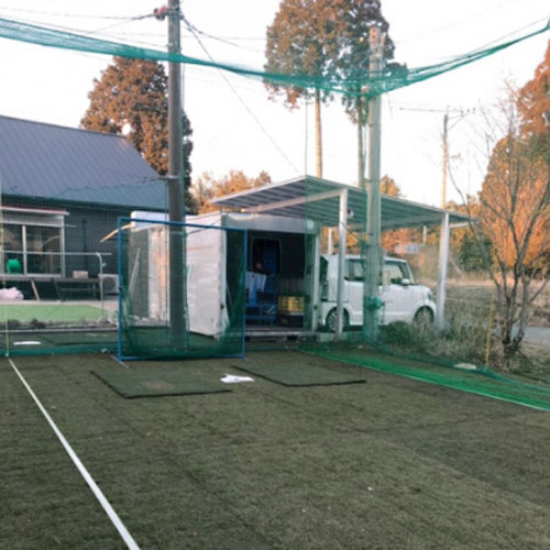 熊本県菊池郡のゴルフ用防球ネットの施工・製作事例