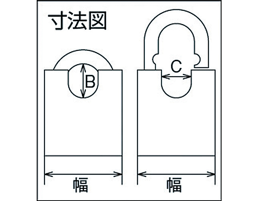 ステンレス 南京錠 ウルトラデフキーの図面