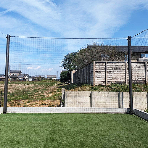 愛知県豊橋市のサッカー練習用ネットの施工・製作事例