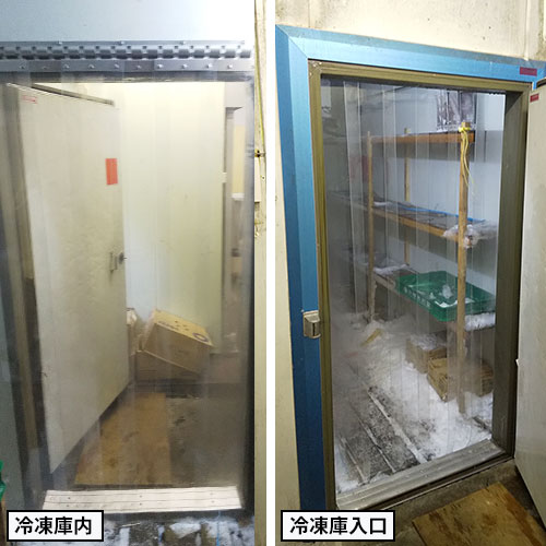 大阪府東大阪市ののれん式ビニールカーテン(食品工場)の施工・製作事例