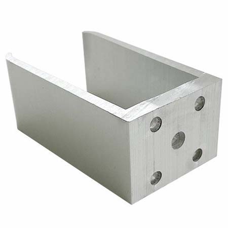 【メーカー廃盤】アルミ角パイプ用ジョイント金具 5個穴 (Φ5.5)