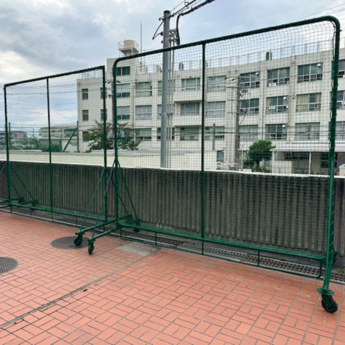 大阪府松原市の少年野球用防球ネットの施工・製作事例