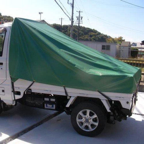 岐阜県土岐市の軽トラ用台形トラックシートの施工・製作事例